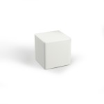 Pufa sześcian biała