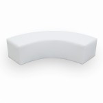 Pufa ćwiartka biała