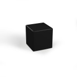 Pufa sześcian czarna