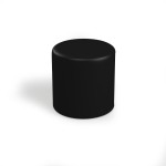 Pufa okrągła czarna