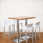 Stół Classic 120 wysoki – brązowy