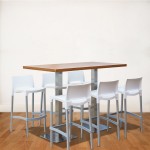 Stół Classic 160 wysoki – brązowy