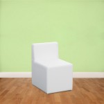 Pufa mała z oparciem