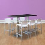 Stół Classic 160 wysoki – czarny