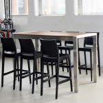 Stół Modern 180 wysoki brąz