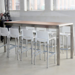 Stół Modern 240 wysoki brąz