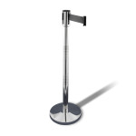 Słupek odgradzający z taśmą czarną