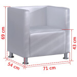 Fotel Cube – biały