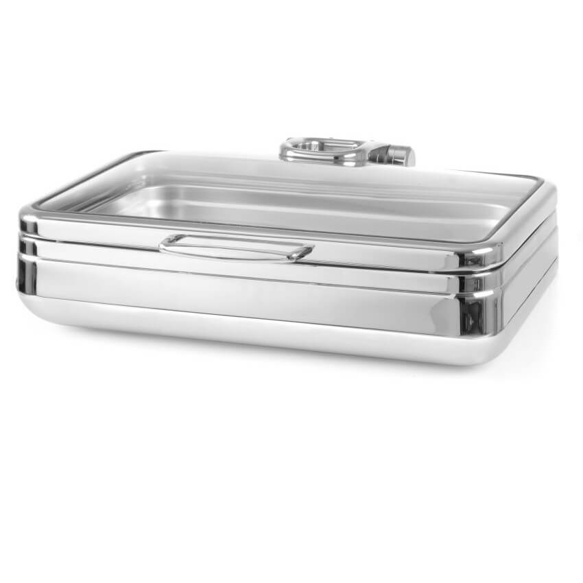 Podgrzewacz stołowy indukcyjny GN 1/1 ze szklaną pokrywą DE LUXE