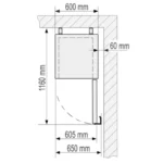 Szafa chłodnicza z witryną